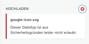 Dieser Dateityp ist aus Sicherheitsgründen leider nicht erlaubt.