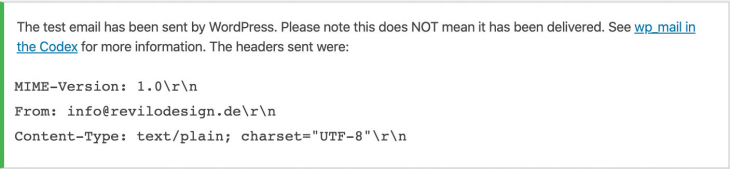 wordpress check mail header