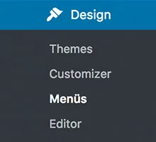 wordpress menue im admin bereich hinzufuegen register nav menu